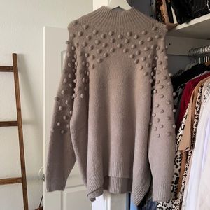 Oversized Pom Sweater